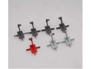 FMS Integral 80mm EDF Jet Control Horn Set - Red 